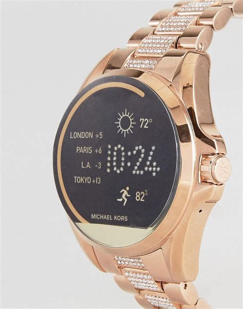 michael kors access bradshaw rose gold-tone smartwatch mkt5018|Gen 6 Bradshaw Rose Gold.